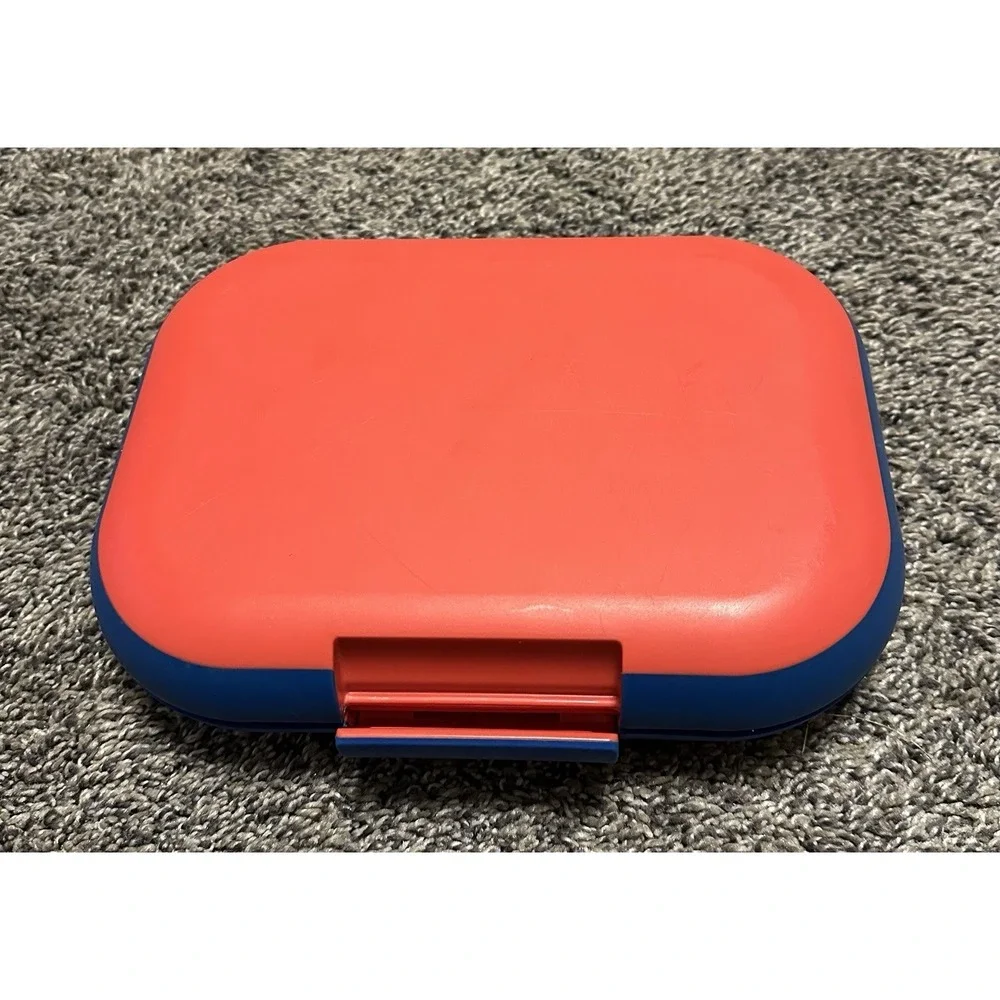 Bentgo Bento Box 4 Compartments Red Blue Rectangular Plastic Snap Lid Reusable